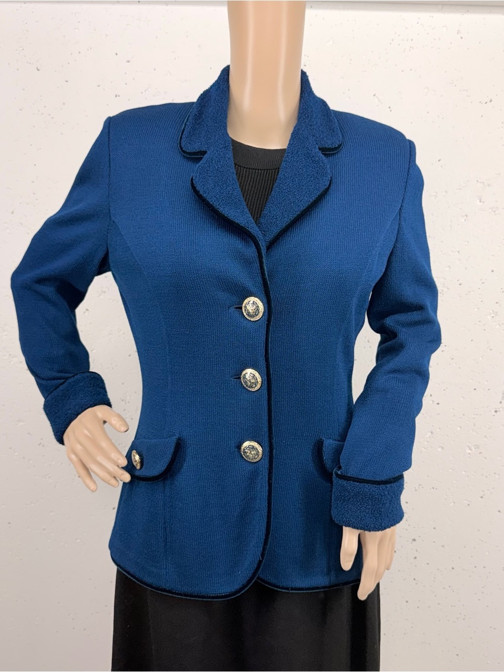 St. John Women’s Size 8 Dark Teal Blazer